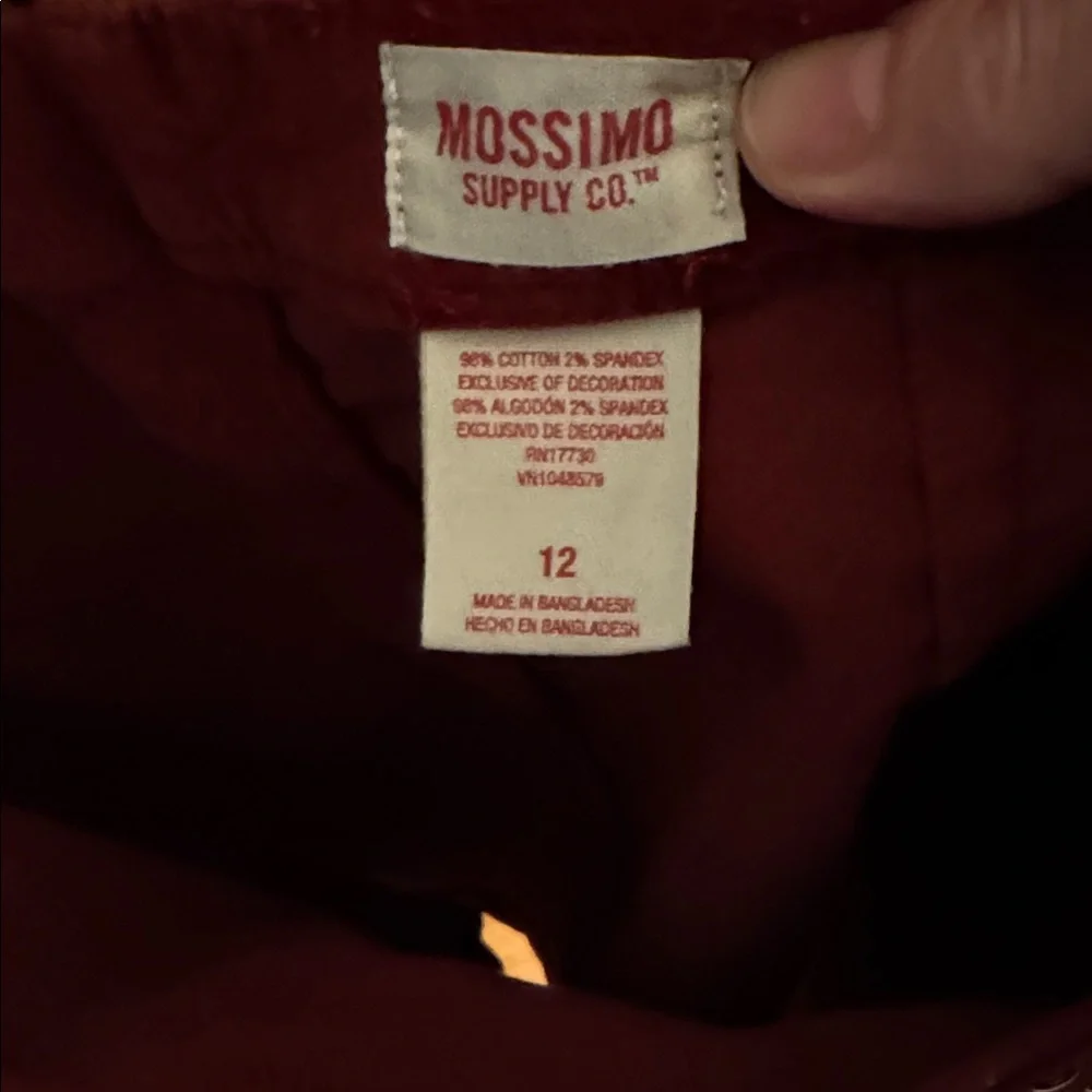 Mossimo Supply Co. Red Studded Mini Skirt - Picture 2 of 5